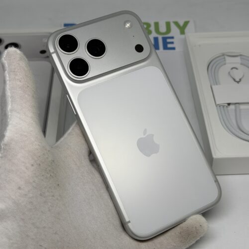 iPhone 17 Pro Max 256GB zilver /krasvrij /100% batt /garantie