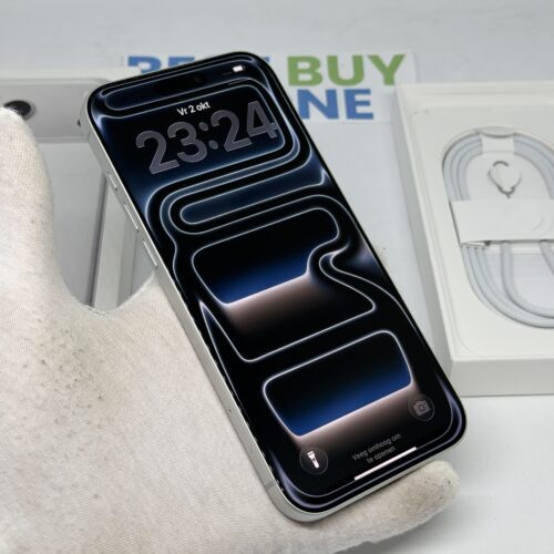 iPhone 17 Pro Max 256GB zilver /krasvrij /100% batt /garantie