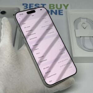 iPhone 17 Pro Max 256GB zilver /krasvrij /100% batt /garantie