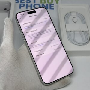 iPhone 17 Pro Max 256GB zilver /krasvrij /100% batt /garantie